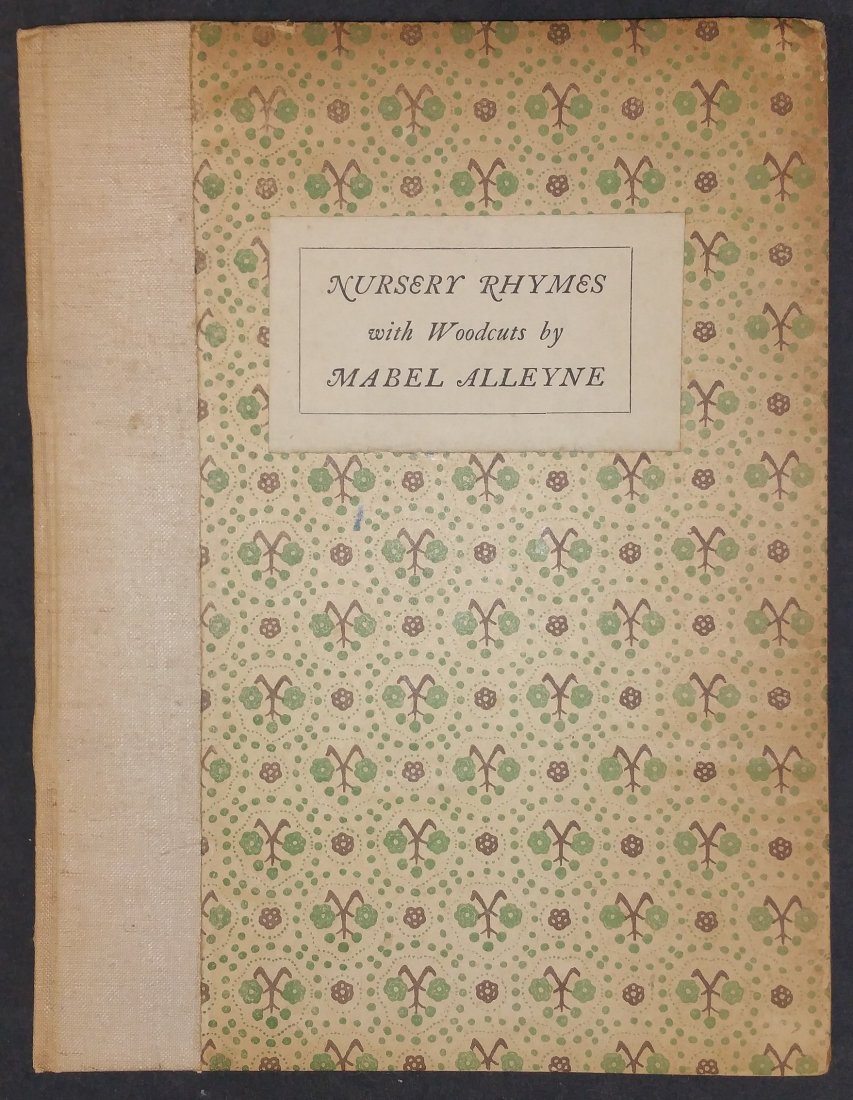 Limited Edition Signed Nursery Rhymes with Woodcuts: Limited to 100 editions only, this 1926 childs book contains vibrant original woodcut-style illustrations of Nursery Rhymes. Printed on watermarked quartro high cotton art paper by H.Gilead Smith and 