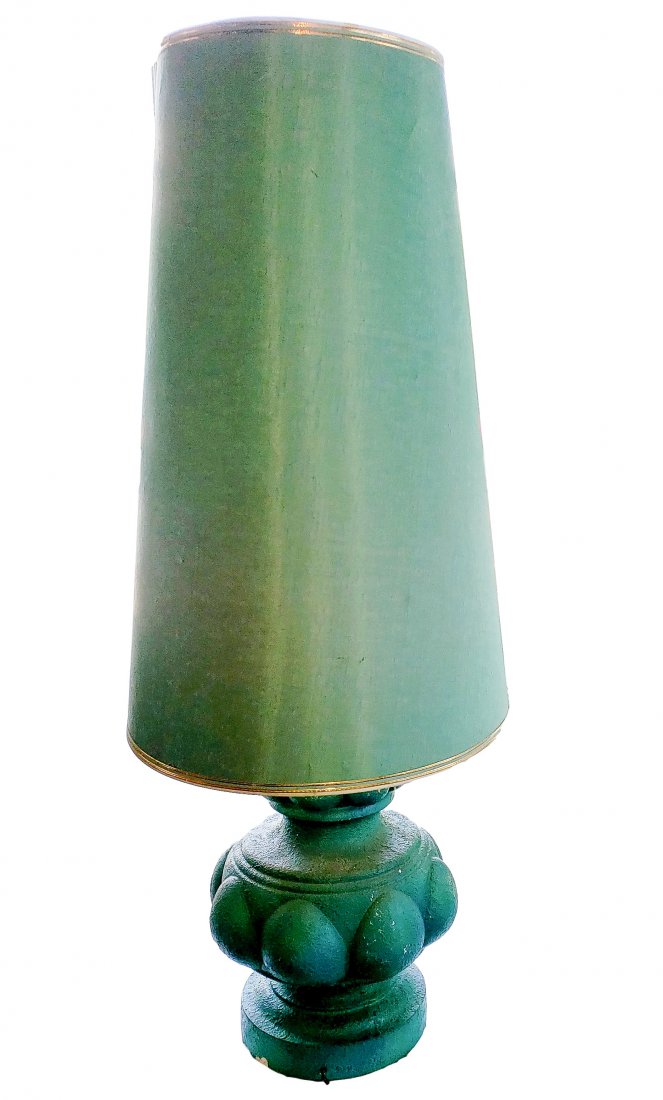 Mid Century Plasto MFG  Aqua Teal Table Lamp (1 of 3)