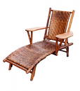 Paddle Arm Lounge Chair- Old Hickory
