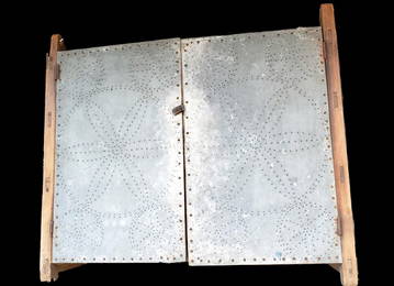 Rare Pennsylvania Tin Punched Hanging Pie Safe