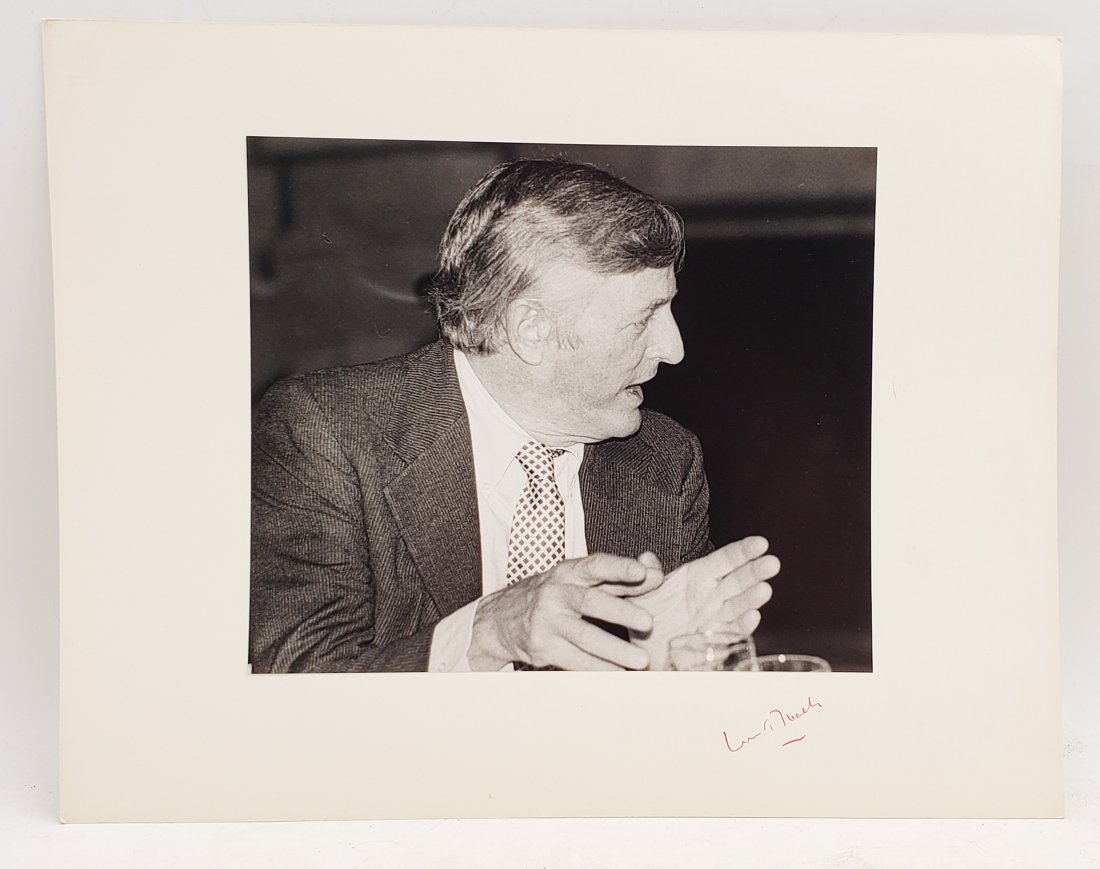William F. Buckly Jr. : Signed Photo Portrait: B/W photo of William F. Buckly Jr. by P.Rankin- Smith mounted on art paper /board and signed on the margin by William F. Buckly Jr. The signature is authentic with provenance. Image size : 8.75 x 7.25