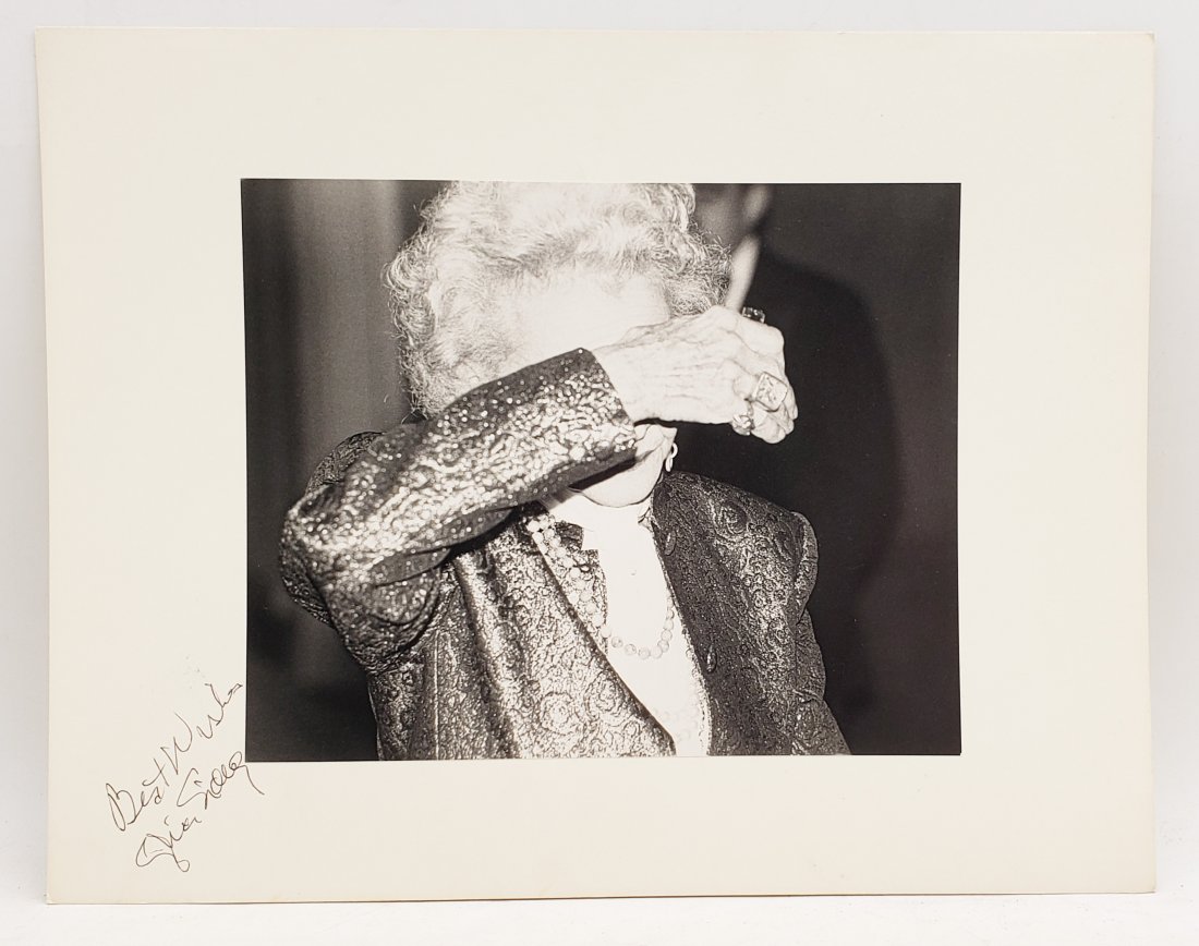 Sylvia Sidney: Signed Photo Portrait: B/W photo of Sylvia Sidney by P.Rankin- Smith mounted on art paper /board and signed on the margin by Sylvia Sidney. Sylvia Sidney is a legendary actress from the golden age of Hollywood. Sidney playe