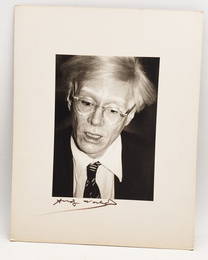 Andy Warhol: Signed Photo Portrait