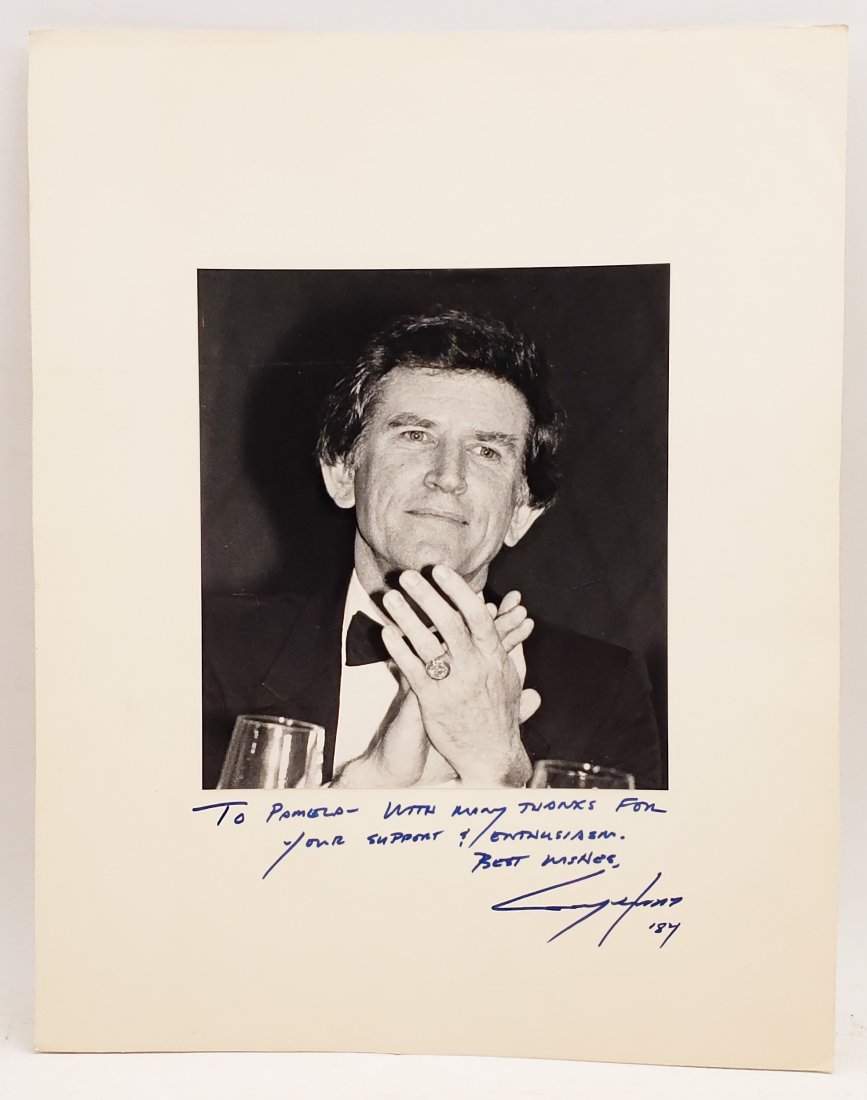 Gary Hart: Signed Photo Portrait: B/W photo of Gary Hart by P.Rankin- Smith mounted on art paper /board and signed on the margin by Gary Hart. The signature is authentic with provenance. Image size : 6.25 x 7.25 inches. Mount size: 11