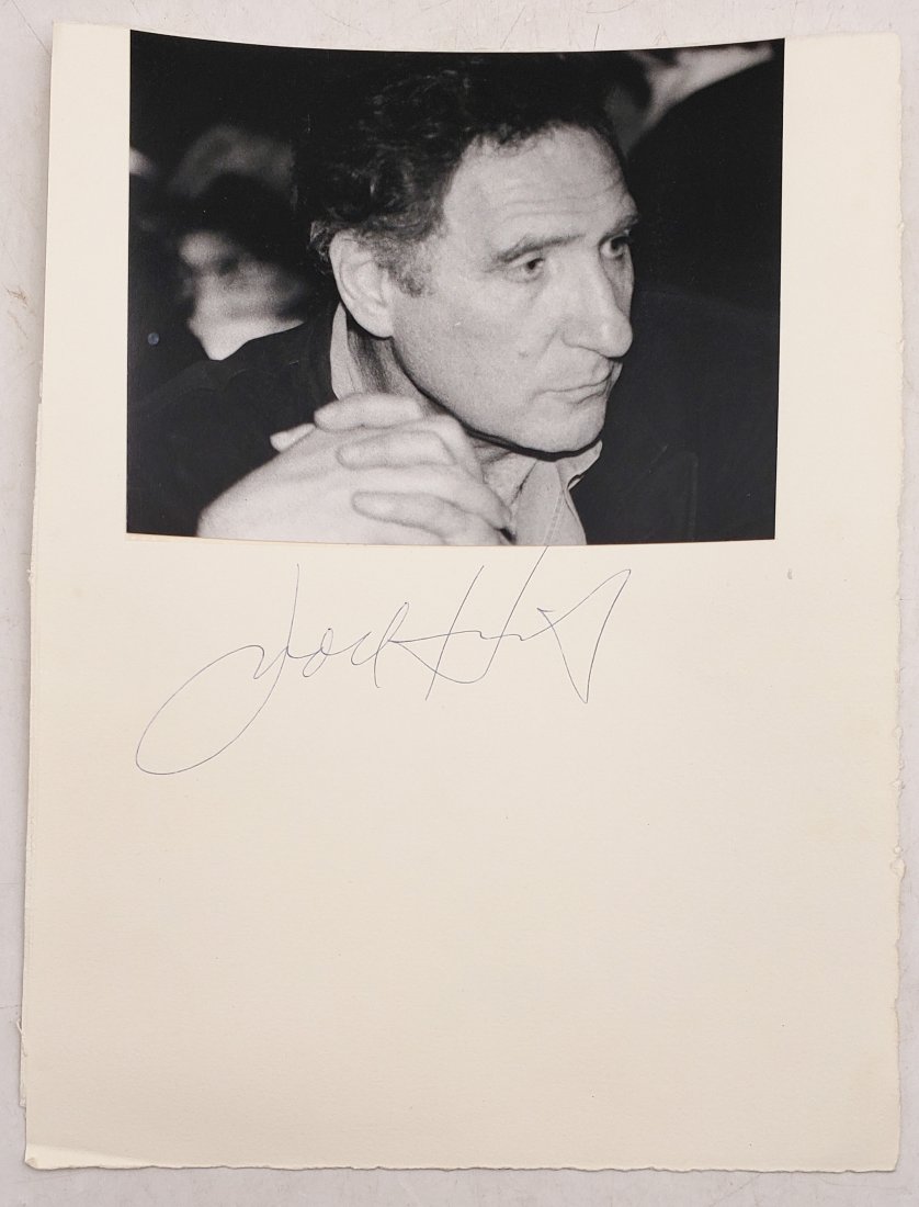 Judd Hirsch: Signed Photo Portrait: B/W photo of Judd Hirsch by P.Rankin- Smith mounted on art paper and signed on the margin by Judd Hirsch. The signature is authentic with provenance. Image size : 7.5 x 6 inches. Mount size: 11 x14 in