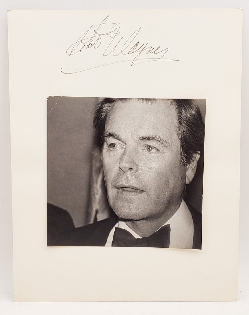 Robert Wagner: Signed Photo Portrait: B/W photo of Judd Hirsch by P.Rankin- Smith mounted on art paper and B/W photo of Robert Wagner by P.Rankin- Smith mounted on art paper and signed on the margin by Robert Wagner. The signature is auth