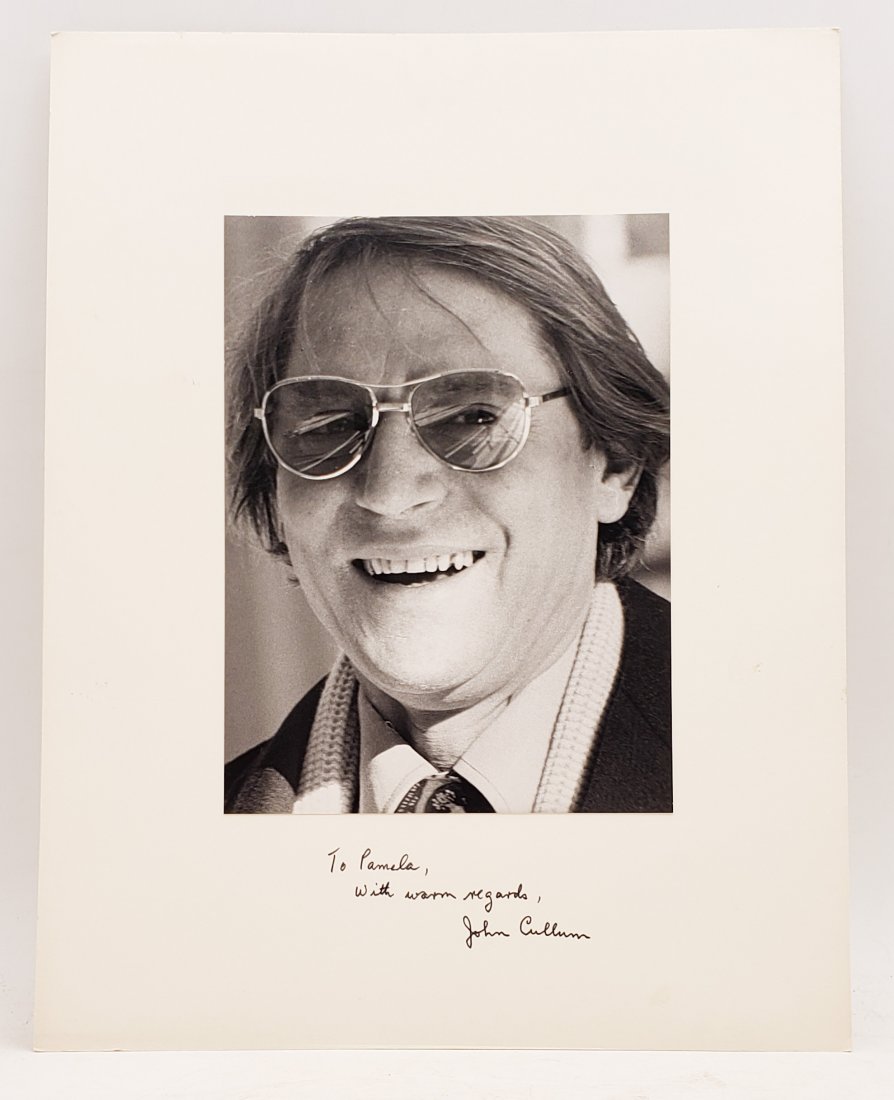John Cullum: Signed Photo Portrait: B/W photo of John Cullum by P.Rankin- Smith mounted on art paper and signed on the margin by John Cullum. The signature is authentic with provenance. Image size : 6 x 8.25 inches. Mount size : 11 x 14