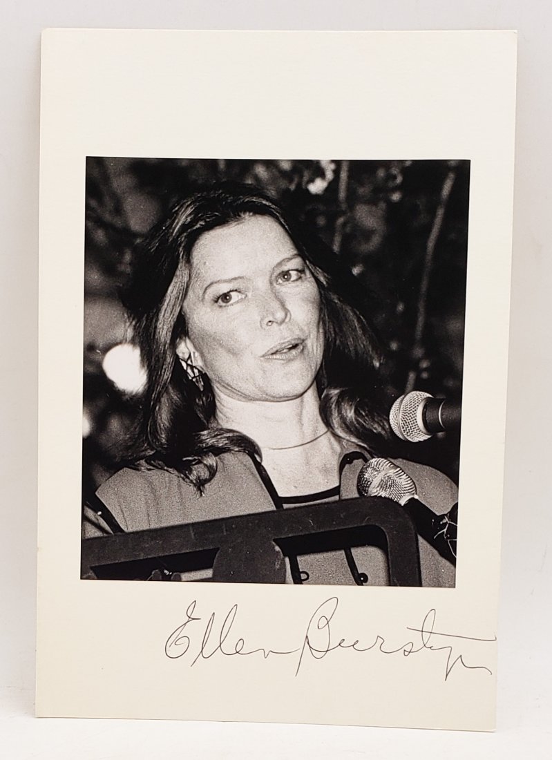 Ellen Burstyn: Signed Photo Portrait: B/W photo of Ellen Burstyn by P.Rankin- Smith mounted on art paper and signed on the margin by Ellen Burstyn. The signature is authentic with provenance. Image size : 5.5 x 6 inches. Mount size: 7 x 1