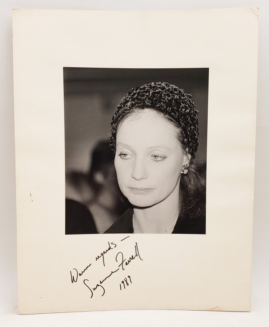 Suzanne Farrell, 1989: Signed Photo Portrait: B/W photo of Suzanne Farrell, 1989 by P.Rankin- Smith mounted on art paper and signed on the margin by Suzanne Farrell, 1989. The signature is authentic with provenance. Image size : 6.75 x7.75 inches