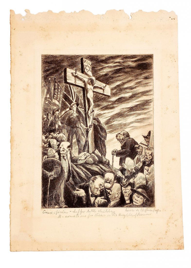 Irwin D. Hoffman : Crucifixion: Signed, Inscribed (1 of 2)