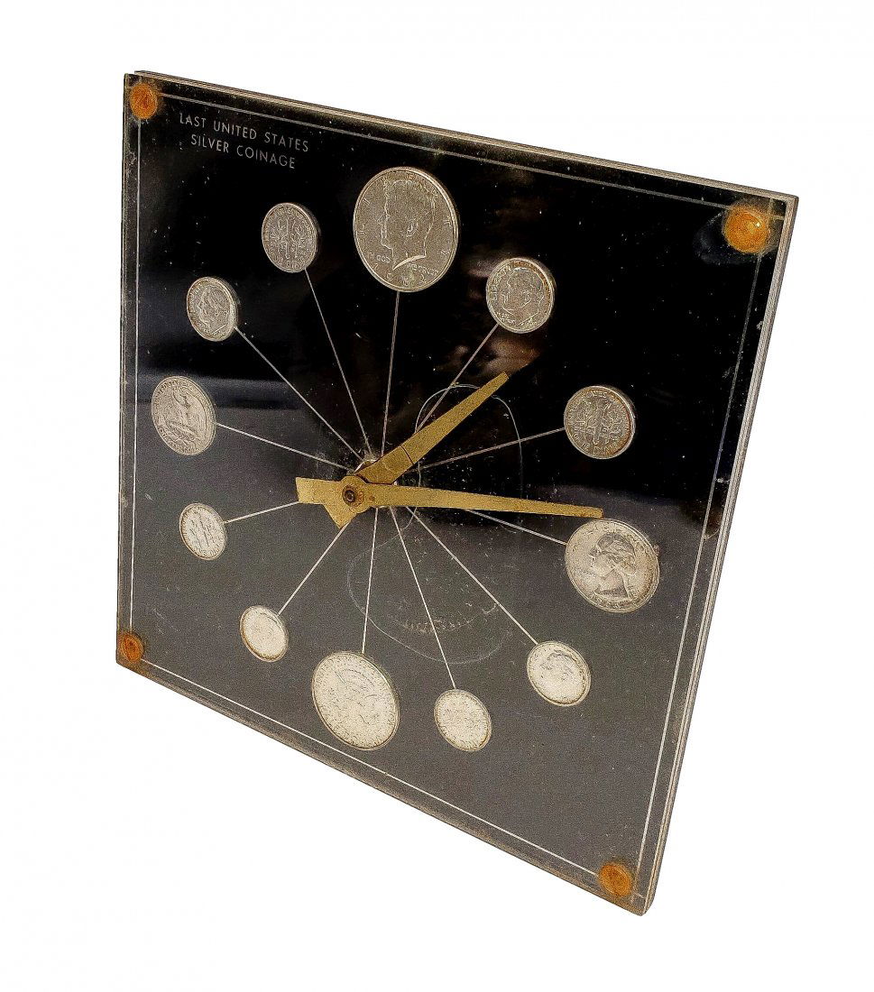 1964 Last U.S. Silver Coinage Numismatic Clock (1 of 2)