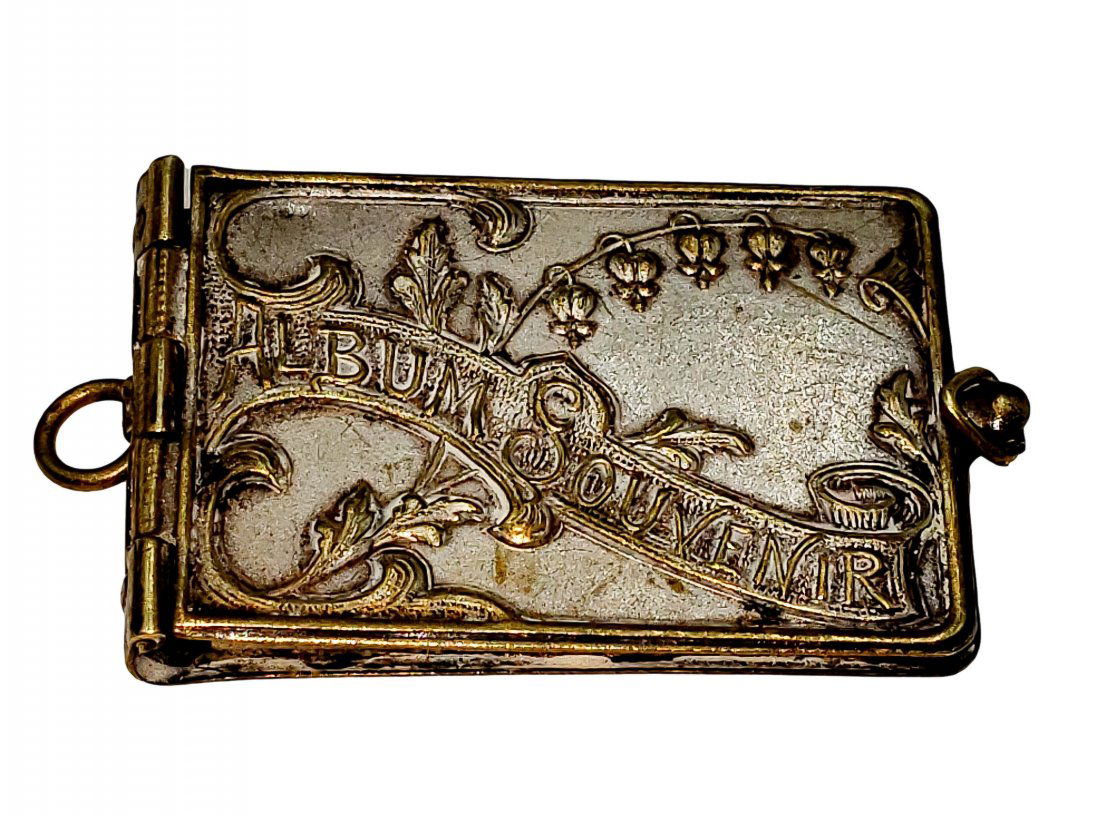 Vintage Paris Souvenir Photo Album Locket /Charm (1 of 5)