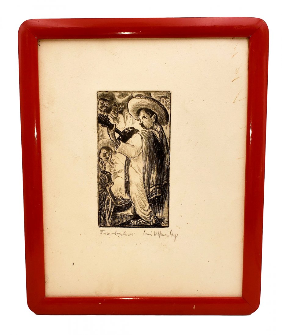 Irwin D. Hoffman: " Troubadour"   Signed / Framed (1 of 2)