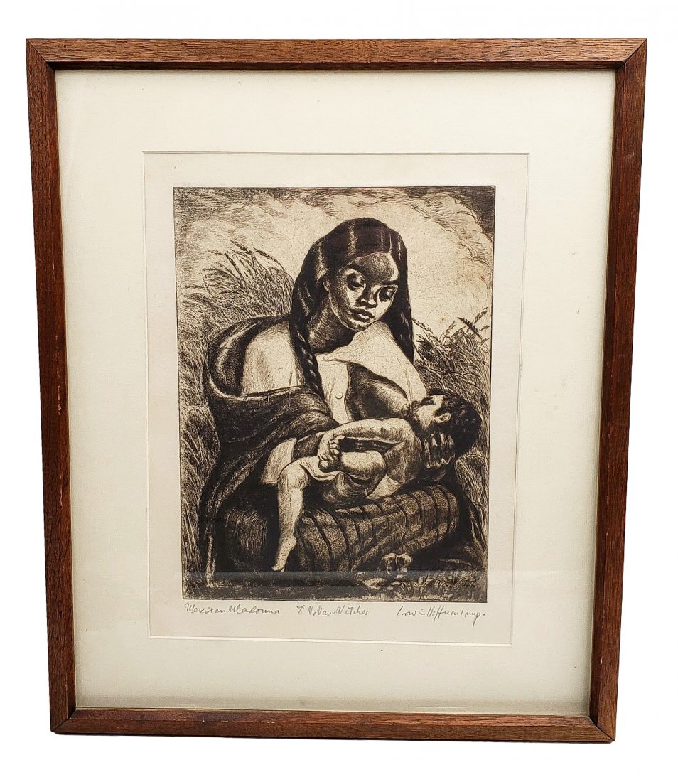 Irwin D. Hoffman: "Mexican Madonna"  Signed / Framed (1 of 4)