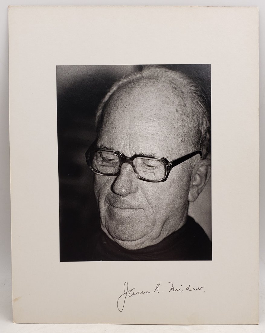 James A. Michener : Signed Photo Portrait (1 of 2)