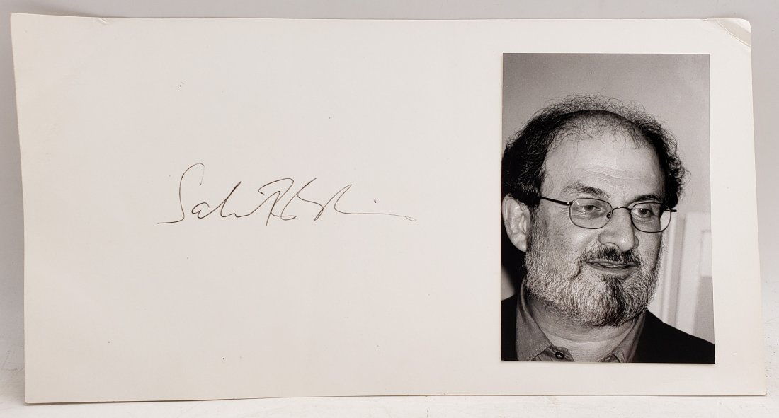 Salman Rushdie : Signed Photo Portrait (1 of 2)
