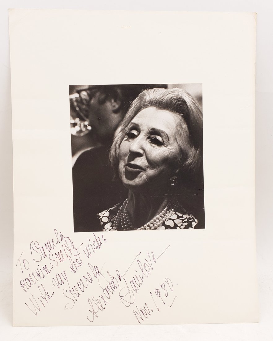 Alexandra Danilova : Signed Photo Portrait (1 of 3)