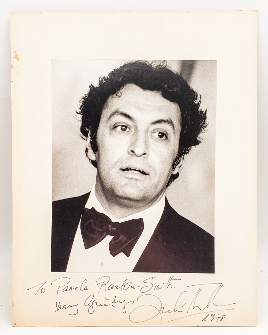 Zubin Mehta , 1978 : Signed Photo Portrait: B/W photo of Zubin Mehta by P.Rankin- Smith mounted on art paper /board and signed on the margin by Zubin Mehta, 1978. The signature is authentic with provenance. Image size : 7.5 x 9.5 inches. Mount 