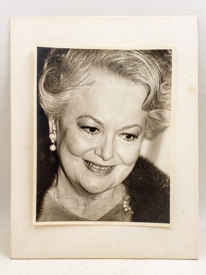 Olivia de Havilland : Signed Photo Portrait + card. (1 of 4)