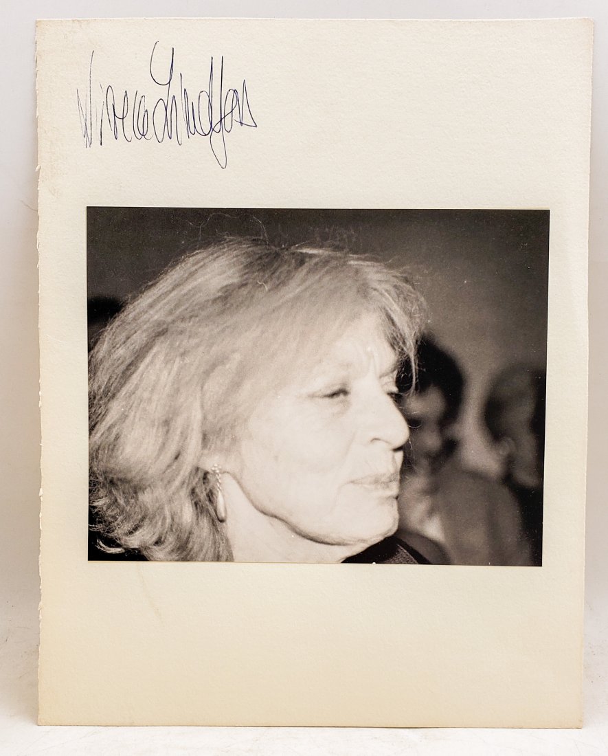 Viveca Lindfors : Signed Photo Portrait: B/W photo of Viveca Lindfors by P.Rankin- Smith mounted on art paper /board and signed on the margin by Viveca Lindfors. The signature is authentic with provenance. Image size : 9.25 x 7.25 inches. Mo