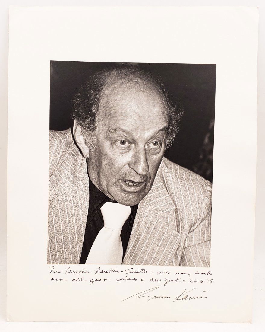 Garson Kanin, 1978  : Signed Photo Portrait (1 of 3)