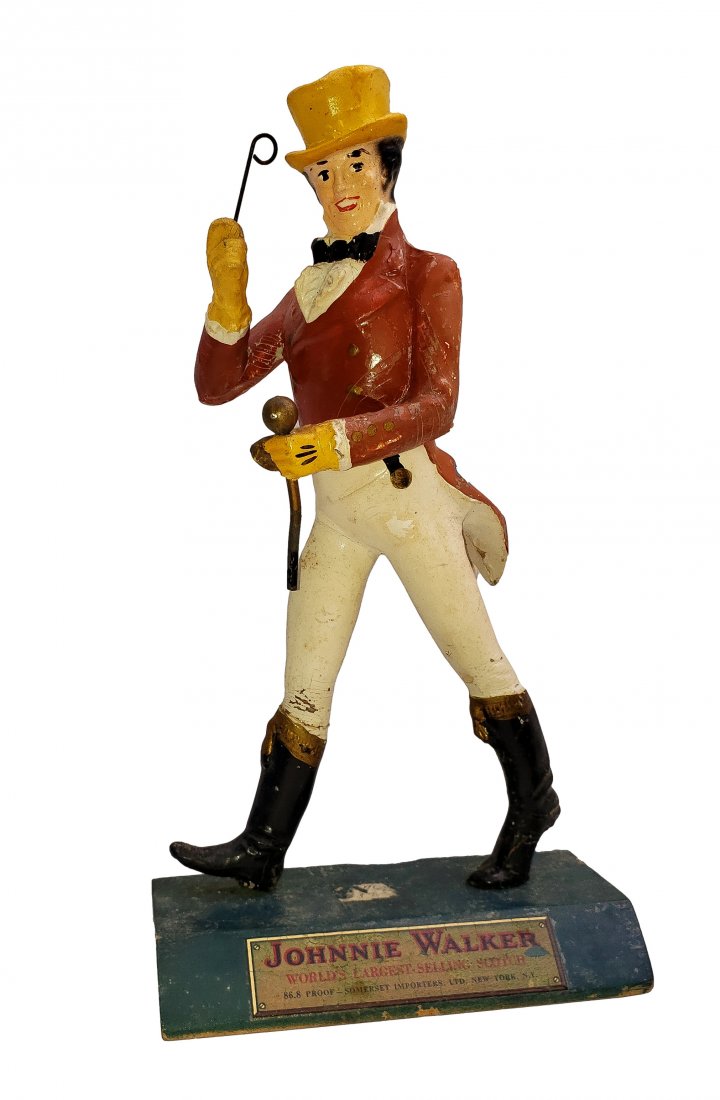 Vintage Wooden Johnnie Walker Figure Display (1 of 3)