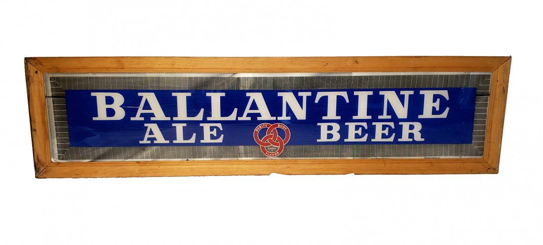 Ballantine Ale Transom  Window Glass (1 of 3)