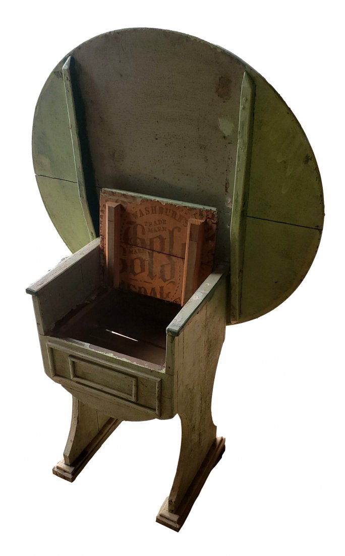 Flip Top Primitive Small Table (1 of 3)