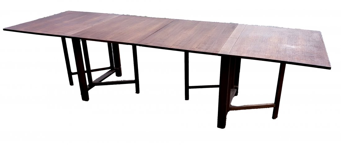 Mid Century Modern Folding Dining Gate Table (1 of 6)