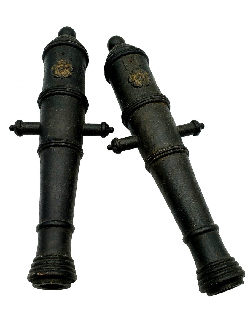 Pair of Cast Iron Pimpernel Signal Cannons (1 of 5)