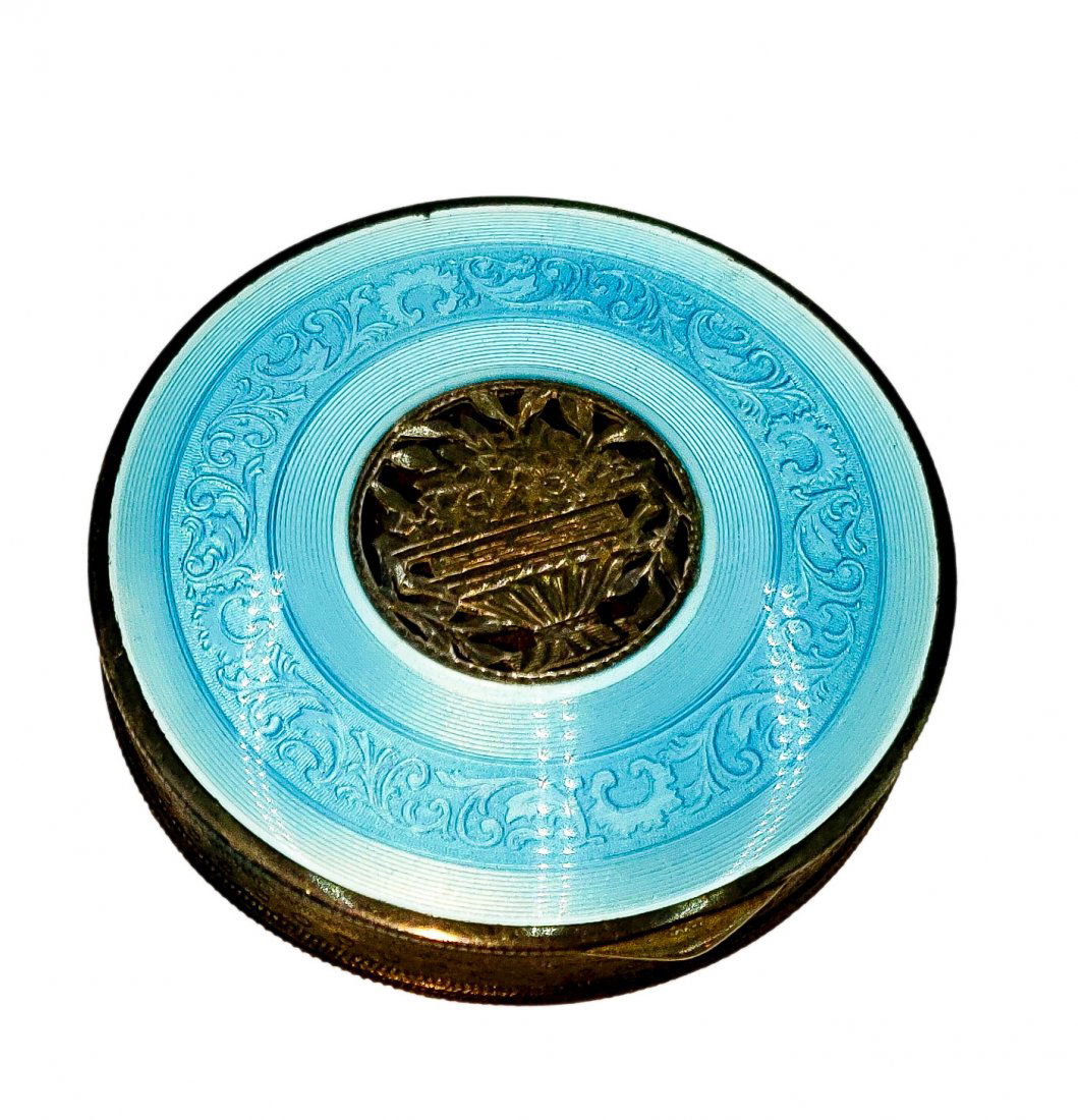 Vintage 925 Silver Art Nouveau Compact (1 of 8)