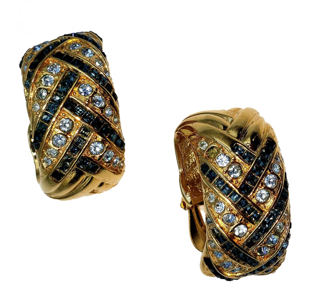 Yves Saint Laurent : France Fashion Earrings : Clip on (1 of 6)