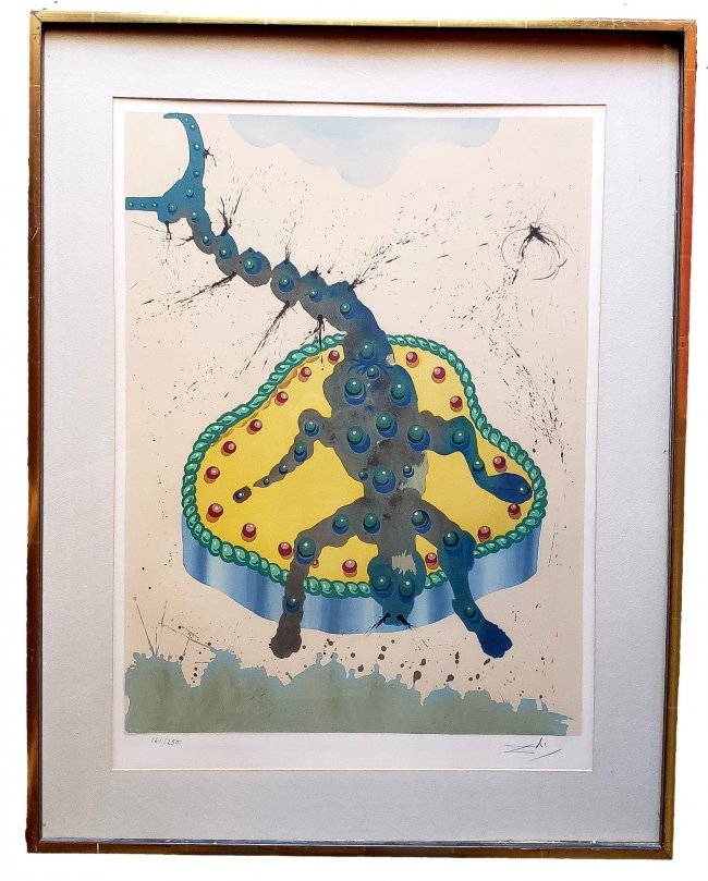 Signed Dali :Twelve Signs of The Zodiac 1967 : Scorpio (1 of 4)