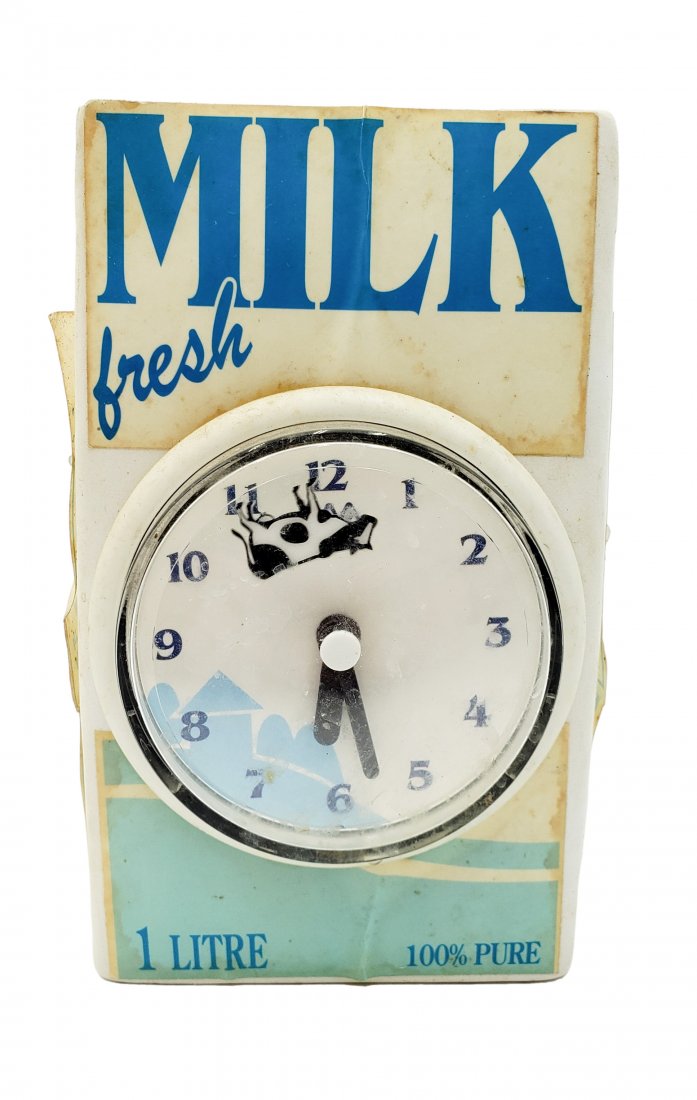 Milk Carton Novelty Dairy Clock (1 of 6)