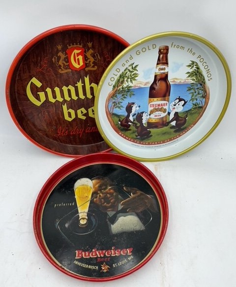 Budweiser, Gunthers and Stegmaiers Beer Trays (1 of 9)