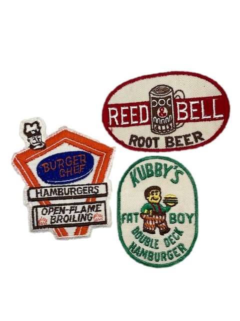 Vintage ï»¿Food and Beverage Advertisement Patches (1 of 2)