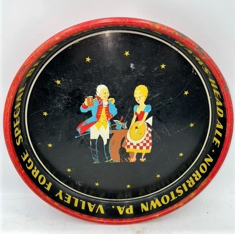 Scheidts Valley Forge and Rams Head Ale:Circa 1930 Tray (1 of 8)