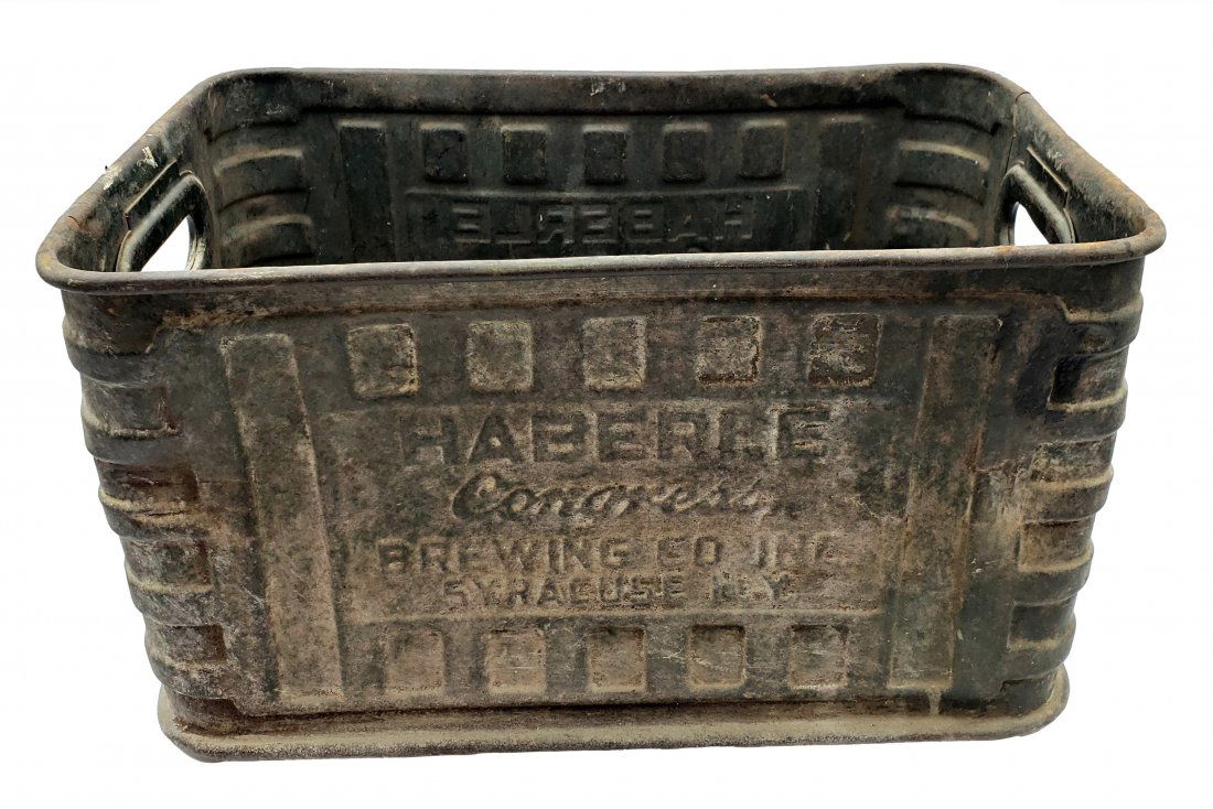 Early 20th c Metal Brewery Crate:  Haberle Congress (1 of 5)