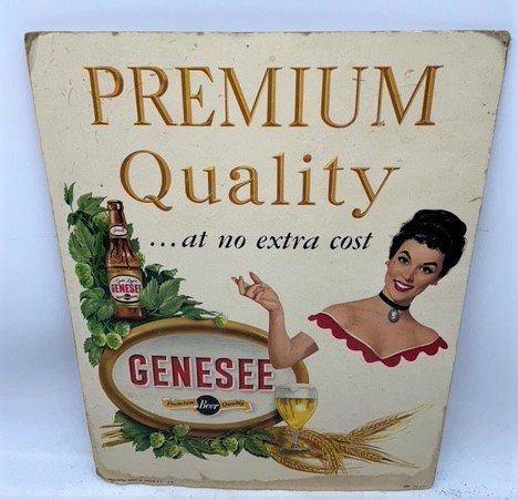 Genesee Beer Easel Back Advertisement Display Sign (1 of 6)