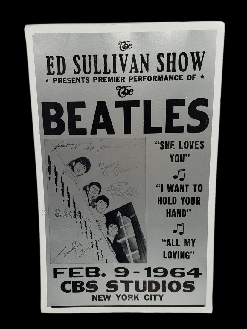 Beatles Ed Sullivan 1964 Concert Poster: Original (1 of 4)