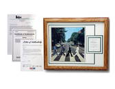 Beatles Abby Road Framed : 4 Autographs PSA , COA, DNA