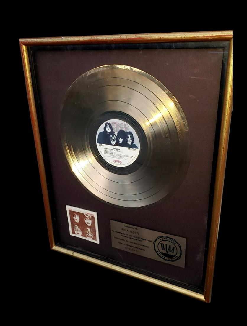 Kiss Dynasty RIAA Gold Presentation Record with Provenance (1 of 4)