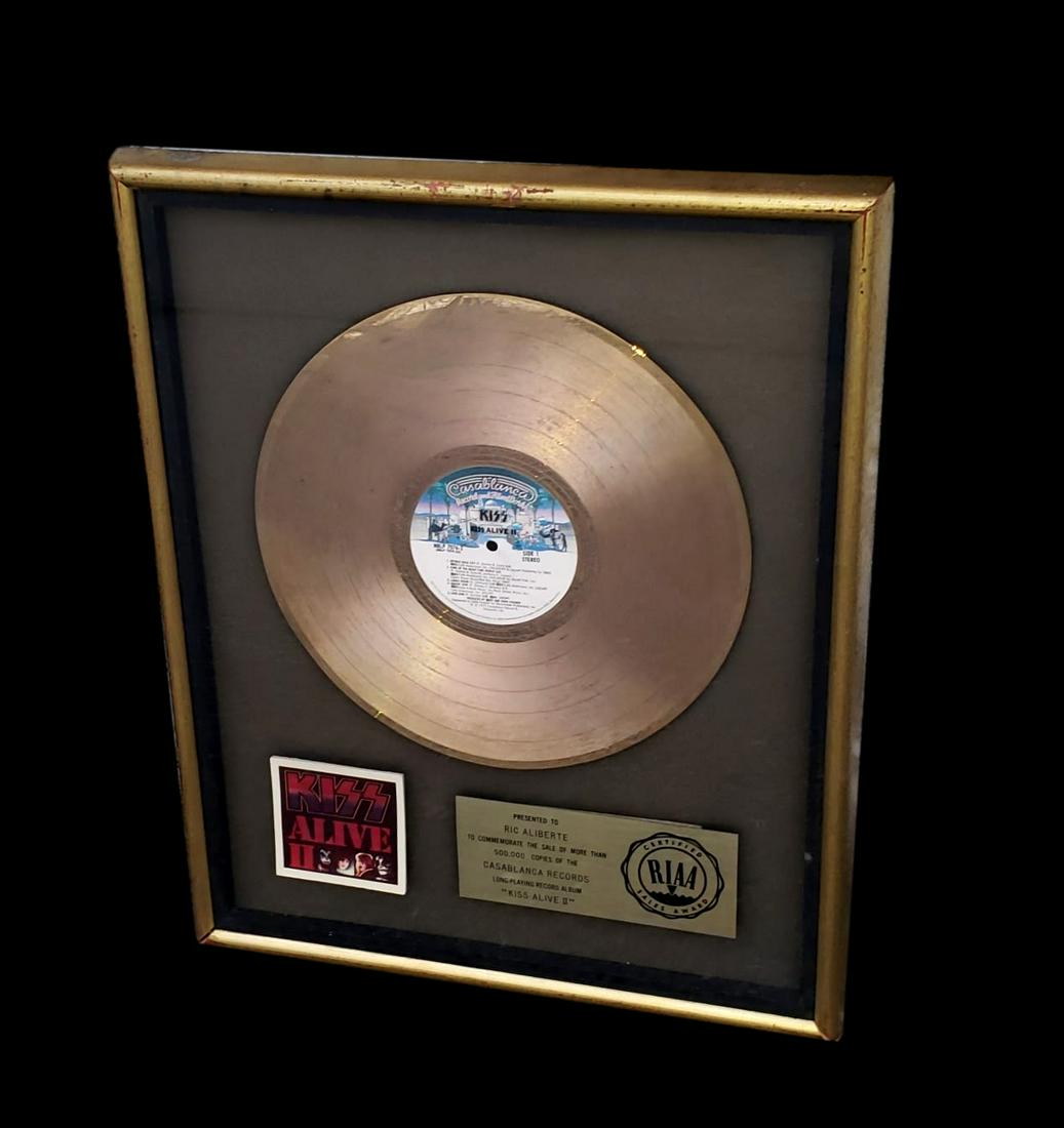 Kiss Alive II RIAA Presentation Record with Provenance (1 of 5)