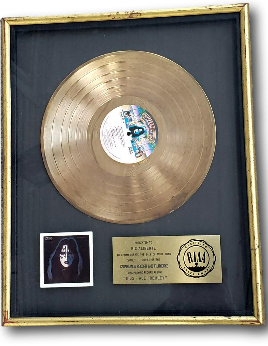 Ace Freely  Kiss Solo Gold RIAA Presentation Record with Provenance (1 of 3)