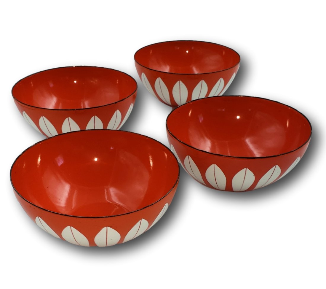 Matched Mid-Century Lotus bowls ( 4)  - Catherine Holm , Norway (1 of 5)
