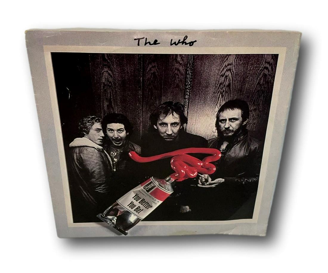 You Better You Bet by The Who 45 Record-: â€œYou Better You Bet” by The Who 45 record. 1981 Warner Bros. Records. Kept in the original jacket sleeve. WBS49698. Cond: Pristine condition Condition: Pre-owned, used, well preserved vi