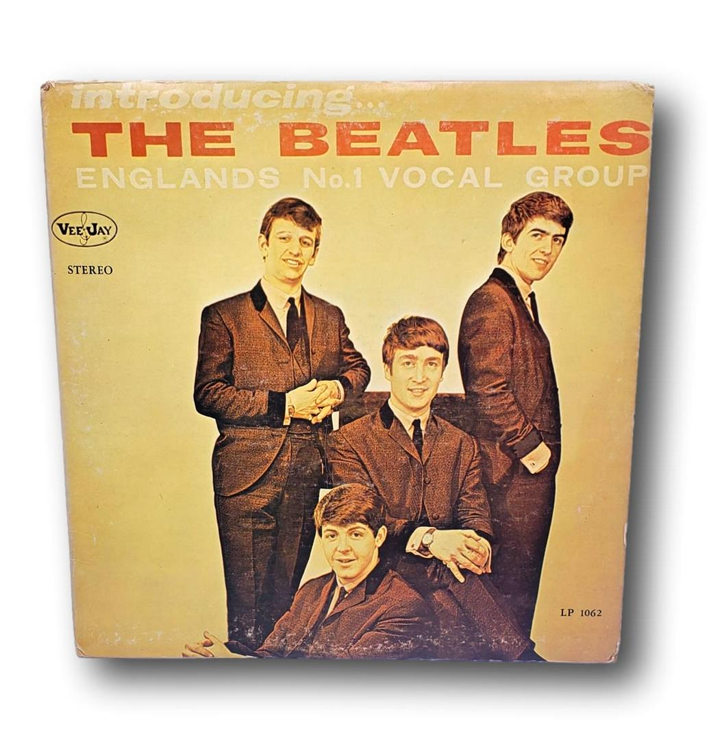Introducing The Beatles; 1964 LP 1062 STEREO Vee-Jay Records Black Label w/ Rainbow (1 of 5)