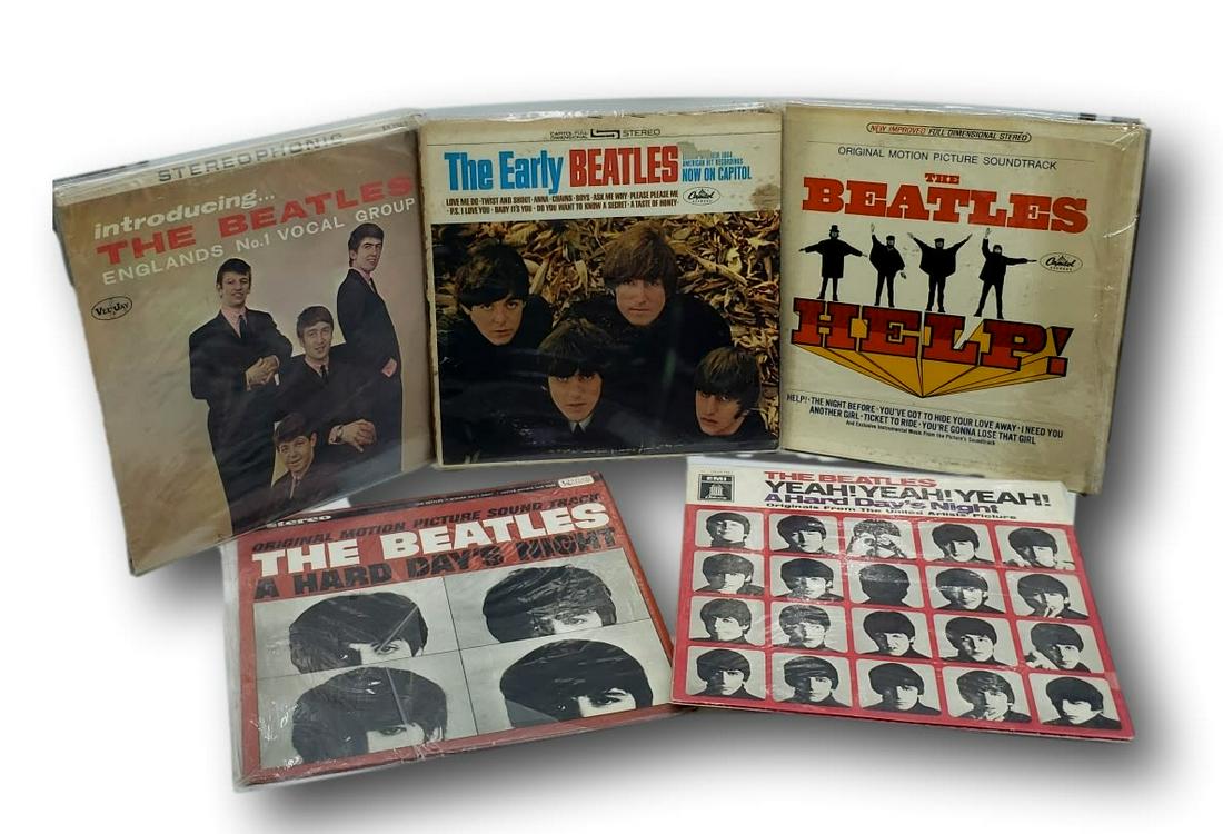 Beatles 5 Vintage Vinyl Albums: 1964-65 1st Pressings, German Release (1 of 14)