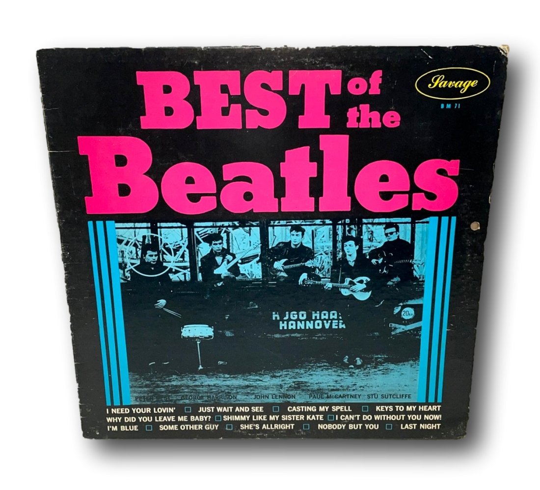 Best of The Beatles by Peter Best LP Record Promo-Mono BM 72: â€œBest of The Beatles” by Peter Best LP record promo. Savage Records. Kept in the original sleeve and jacket. Mono. BM-72. Cond: Good condition with signs of normal wear. The sleeve shows w