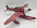 Small Red Handcrafted Model Pontoon Airplane: Vintage Model Plane Club Glider